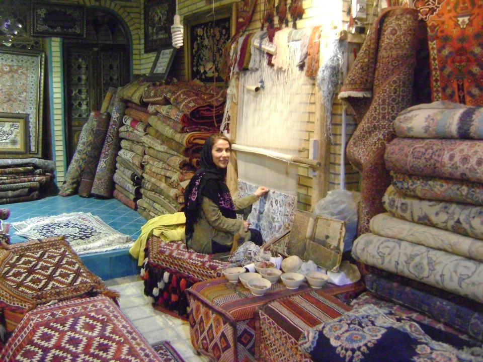 Capet store owner in Esfahan